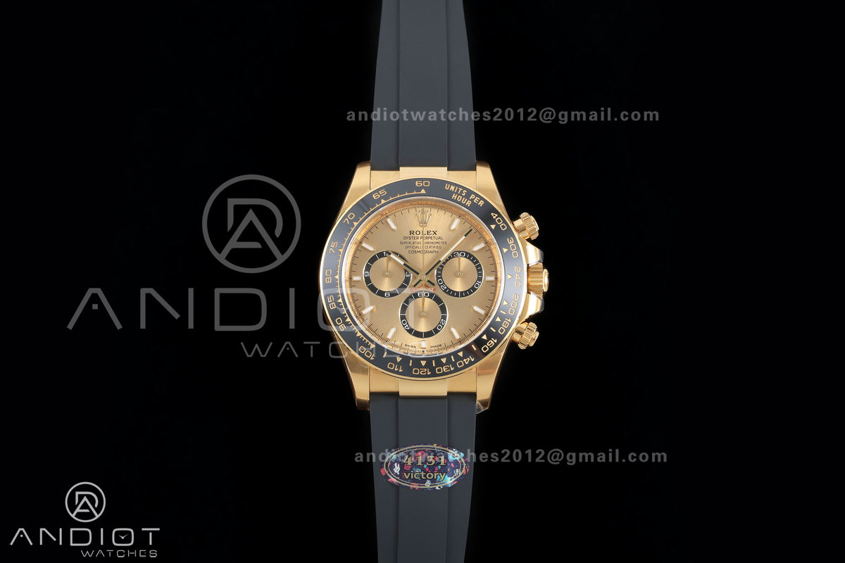 Daytona 126518 VF 1:1 Best Edition YG Dial on Oysterflex Strap DD4131